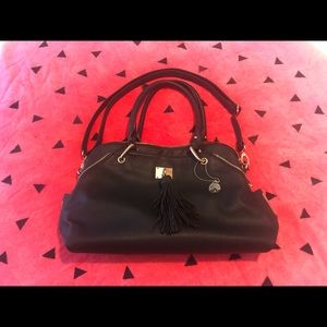 Big Buddha black leather purse
